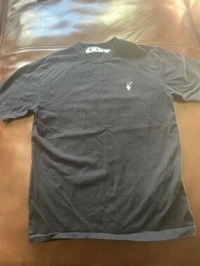 Off-White Black Short Sleeve Logo Tee